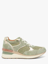 Sneakers Met Platformzool Uit Leder Mam'zelle Groen women CSIJK86